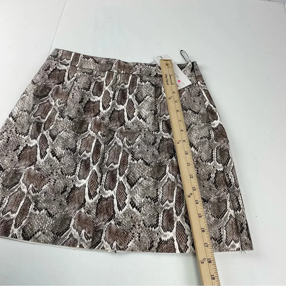 French Connection Womens Size 6 Faux Snakeskin Mini Skirt NWT - Picture 2 of 6